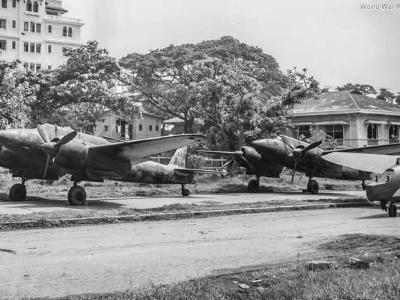 Ki-45 Kai Tei in Downtown Manila 1945