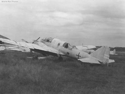 Mitsubishi Ki-46-III white painted with a green crosses 1945