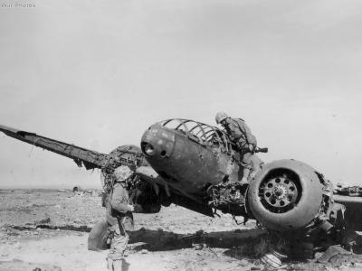 Ki-46 wreck on Iwo Jima 2