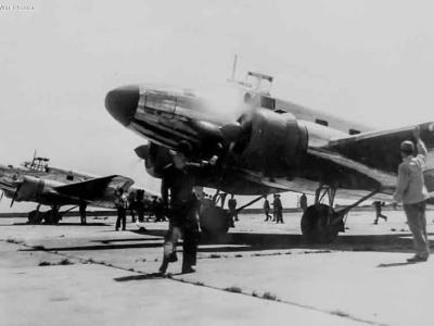 Two Japanese Mitsubishi Ki-57 Topsy Transports