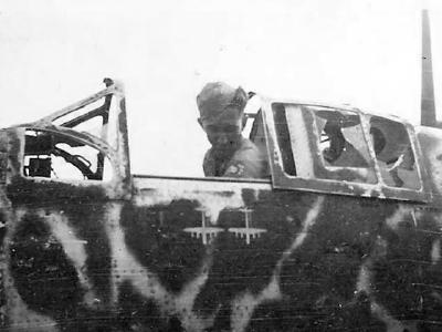 Kawasaki Ki-61 Hien GI in cockpit