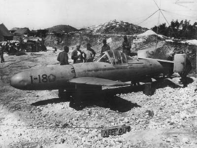 Abandoned MXY-7 Ohka 1-18 at Yontan