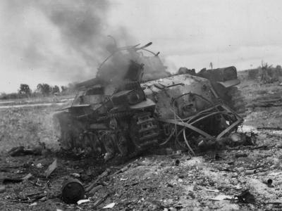 Chi-Ha medium tank on Saipan 1944