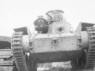 Front View of Captured Japanese tank Type 95 Ha-Go Tank