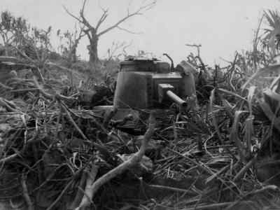Japanese 26th Tank Regiment Type 97 Shinhoto Chi Ha on Iwo Jima 1945