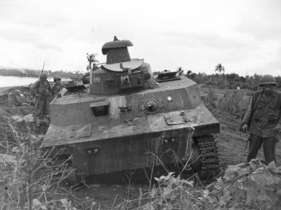 Japanese Ka Mi Amphibous Tank Ormoc Leyte 1945