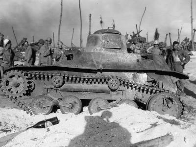 Japanese Type 95 Ha Go light tank in Marshall Islands 1944