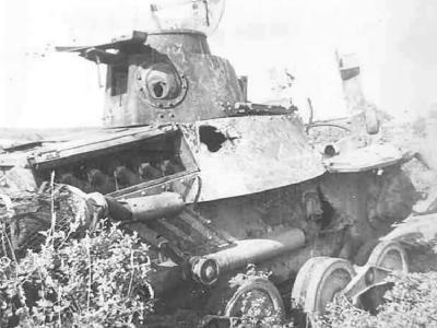 Knocked Out Japanese Type 95 Ha-Go tank