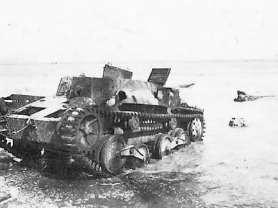 Type 95 Ha Go tank on Beach