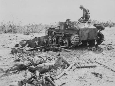 Destroyed Japanese Type 95 Ha-Go tank