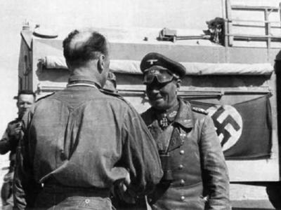 Erwin Rommel and AEC Dorchester