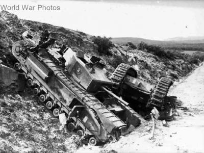 Knocked out Churchills Mk III Tunisia 1943