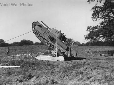 Churchill Mk VII during field trials, England 2