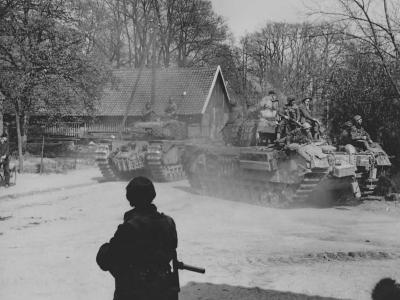 Churchill tanks near Hanover Germany 1945