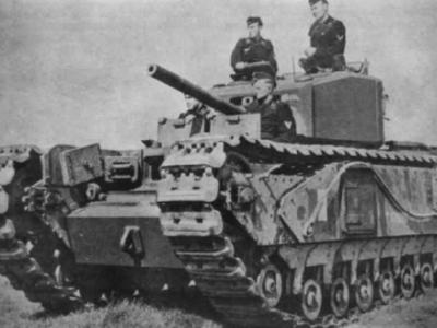 German Churchill tank 01