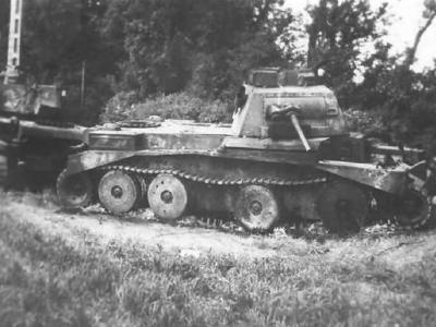 Burned out A13 Mk I (Cruiser tank Mk III) France 1940