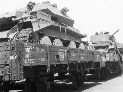 A13 tanks rail transport France 1940
