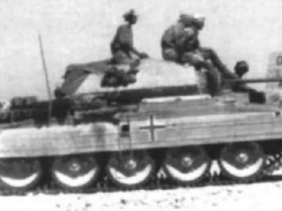 Crusader tank in german service