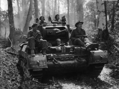 Australian Matilda of 2/4th Armoured Regiment Bougainville 1945