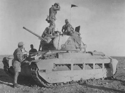 captured Matilda tank North Africa