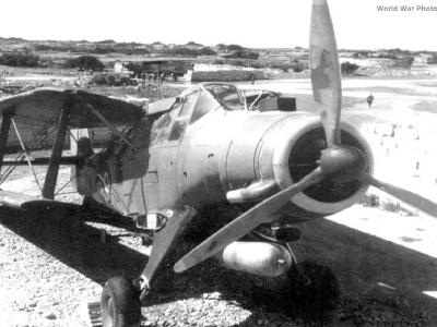 Fairey Albacore with folded wings