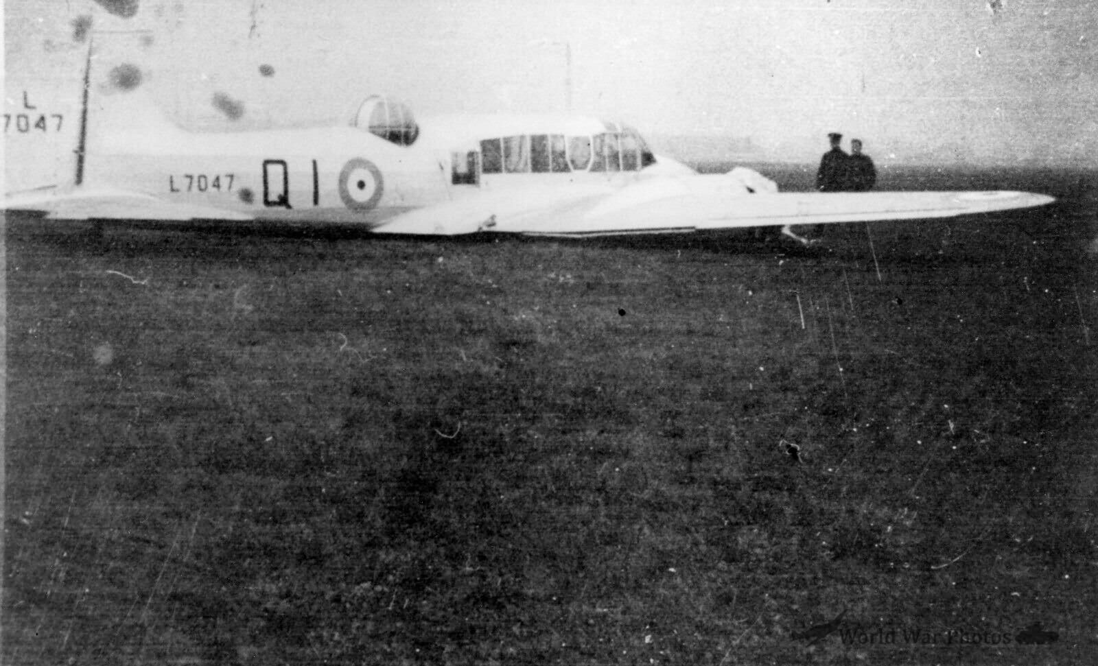 Anson L7047 48 Sqn Damaged Oct 37