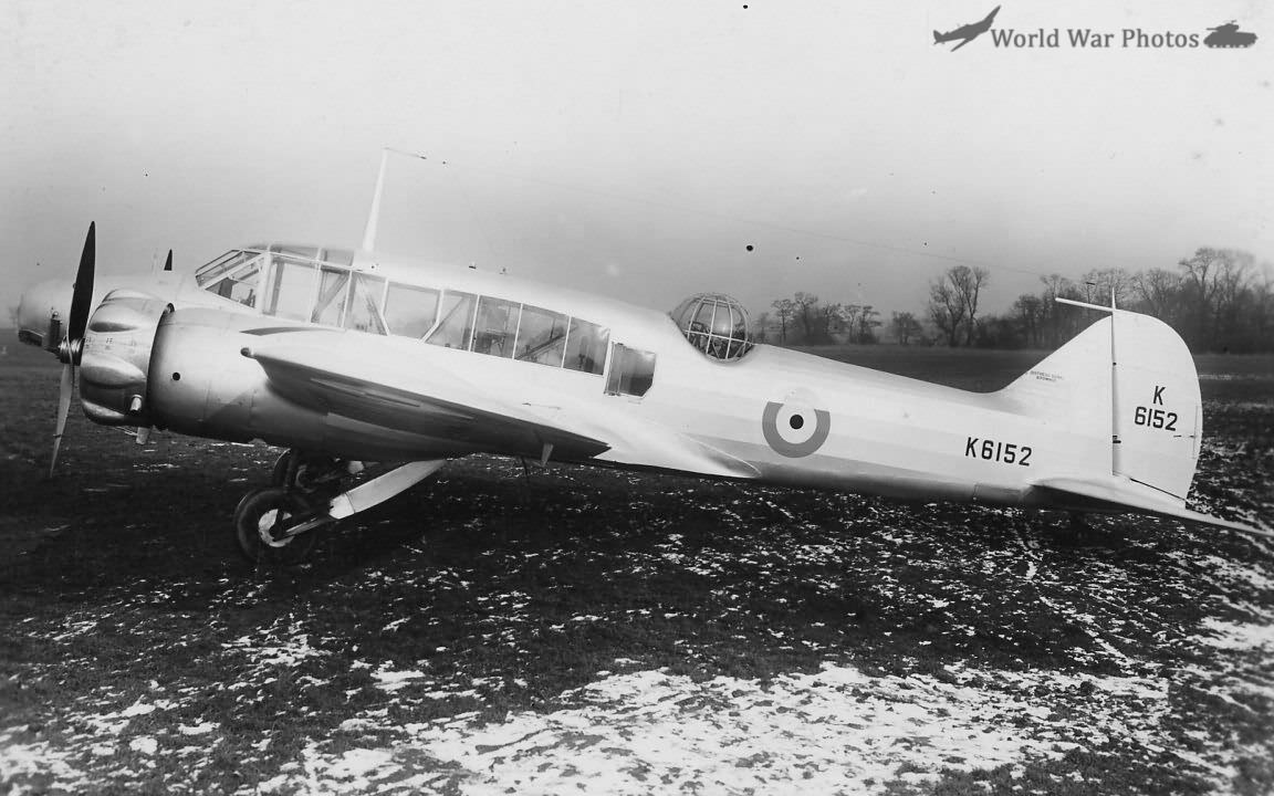 Anson Mk I K6152 1st Production Aircraft