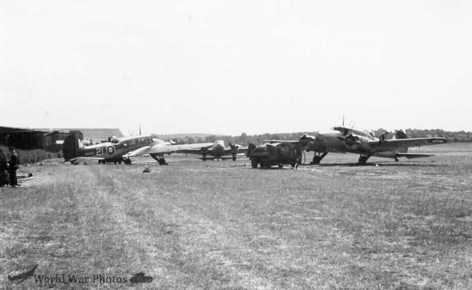Avro Ansons Being Refulled Kidlington N5285 6 SFTS 1940