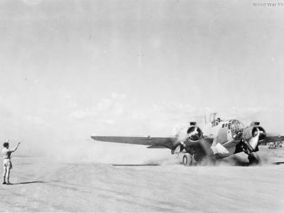 Baltimore IV with long-range fuel tank, Accra