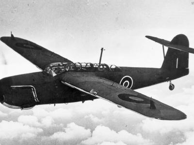 Barracuda Mk I in flight