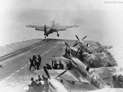 Barracuda Take-Off from HMS Furious