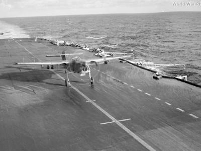 Fairey Barracuda taking off for Padang