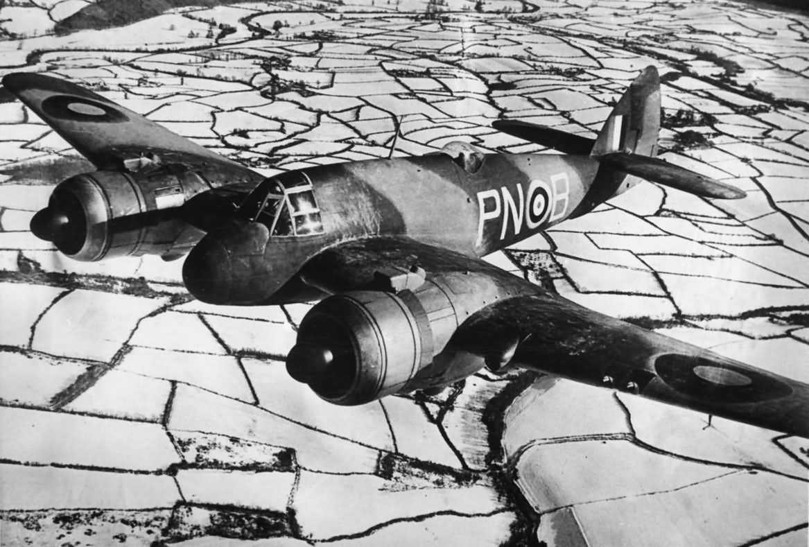 Bristol Beaufighter Mk IF PN-B R2158 of No. 252 Squadron