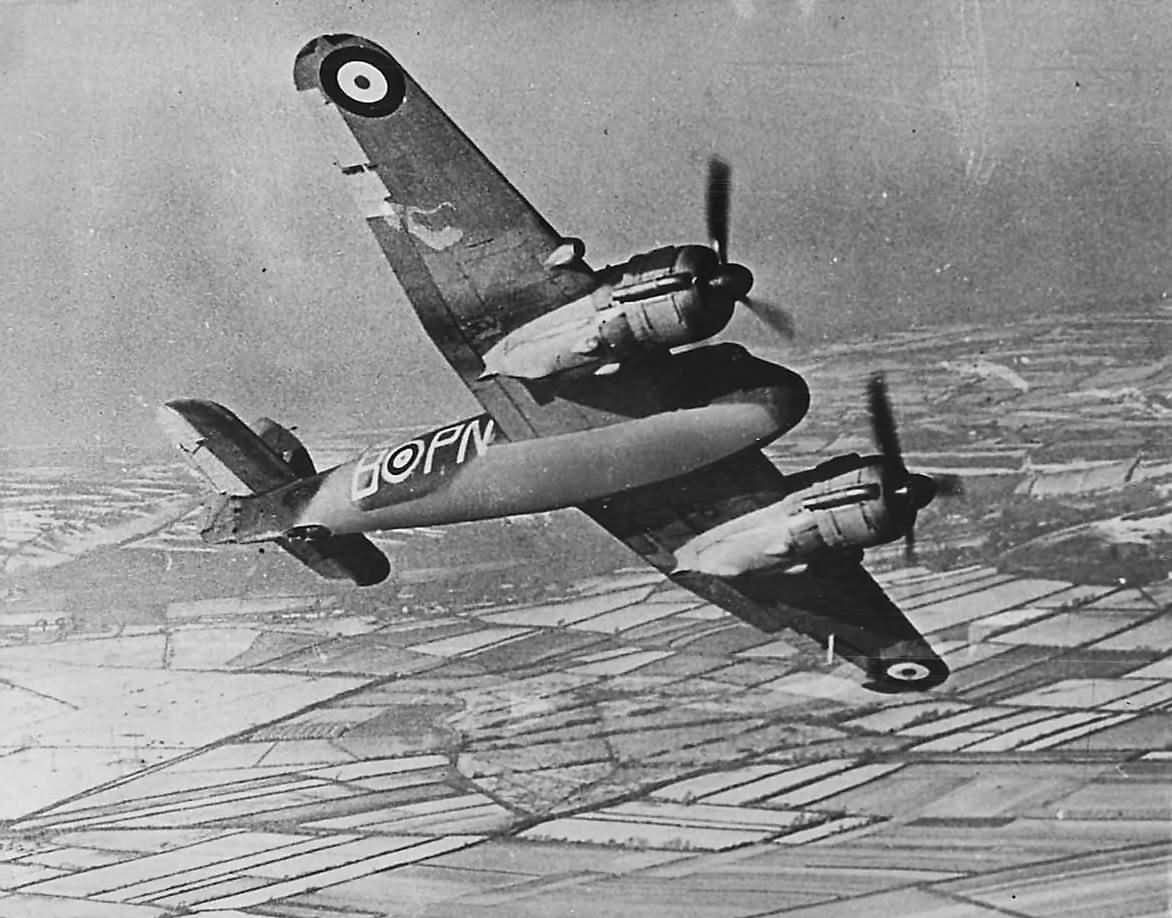 Bristol Beaufighter Mk IF PN-B R2158 of No. 252 Squadron