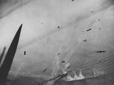 Beaufighters Shoot Up German Convoy 1945