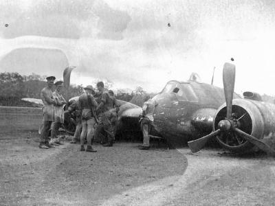 Crashed Bristol Beaufighter of RAAF New Guinea