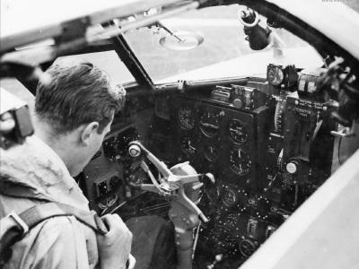 Bristol Beaufort cockpit view