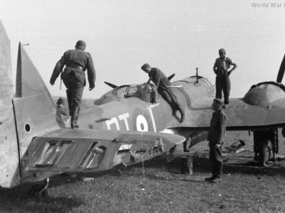 Blenheim 114 Sqn France inspected by Germans
