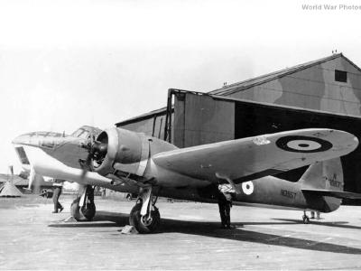 Blenheim N3557 bomber