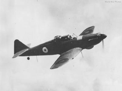 Defiant in flight 1940