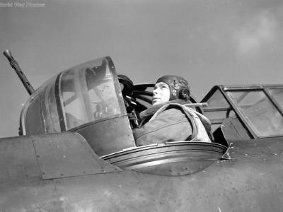 Boulton Paul Defiant gunner
