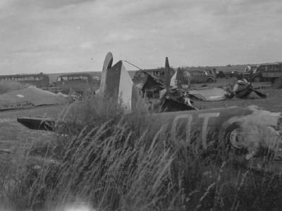 Abandoned Fairey Battle of 142 squadron RAF France 1940 2