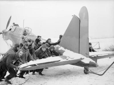 Fairey Battle of No. 226 Squadron RAF tail – winter 1939/40