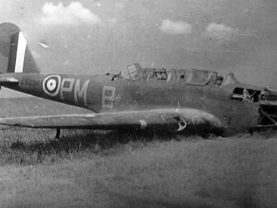 Crashed Battle of No. 103 Squadron RAF Betheniville