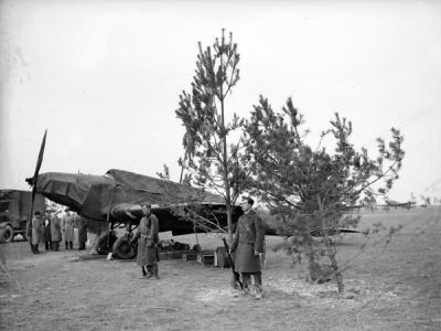 Battle light bomber of Advanced Air Striking Force at a forward airfield in France