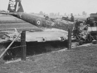 Crashed Fairey Battle Mk I