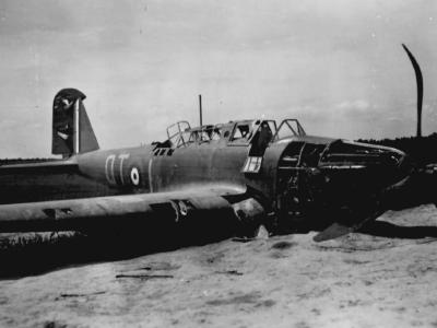 Fairey Battle of No. 142 squadron RAF code QT+I 3