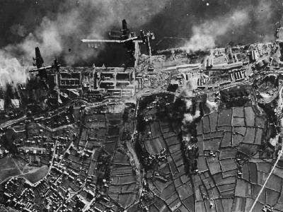 35 Squadron Halifax bombers over Brest 18 December 1941