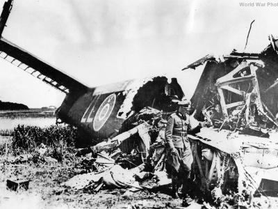 Shot Down Halifax bomber