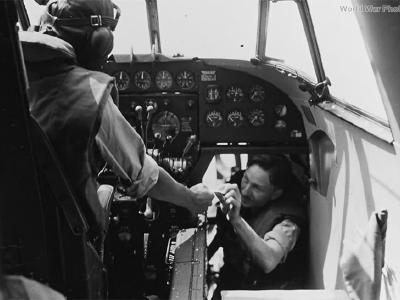 Hudson pilot in cockpit
